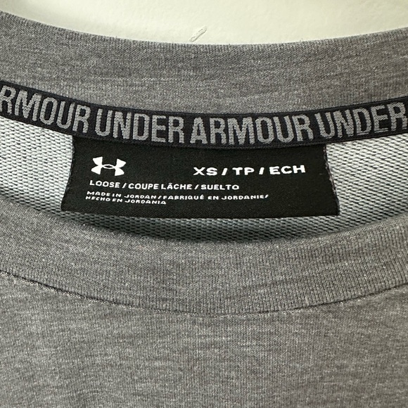 Under Armour Women's Charcoal and Red Hoodie - Picture 3 of 4